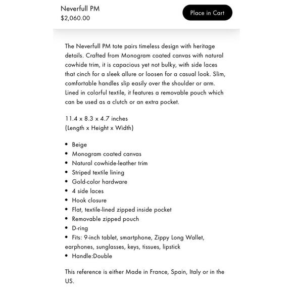 🔥 Sale🔥 today only Louis Vuitton Brown Monogram Neverfull PM - Picture 14 of 14